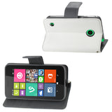 REIKO NOKIA LUMIA 530 3-IN-1 WALLET CASE IN WHITE