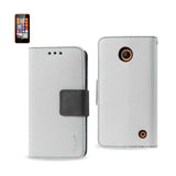 REIKO NOKIA LUMIA 635 3-IN-1 WALLET CASE IN WHITE