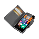 REIKO NOKIA LUMIA 635 3-IN-1 WALLET CASE IN WHITE