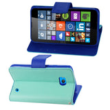 REIKO NOKIA LUMIA 640 3-IN-1 WALLET CASE IN GREEN