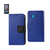 REIKO NOKIA LUMIA 640 3-IN-1 WALLET CASE IN NAVY