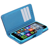 REIKO NOKIA LUMIA 640 3-IN-1 WALLET CASE IN PURPLE