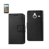 REIKO NOKIA LUMIA 640 XL 3-IN-1 WALLET CASE IN BLACK