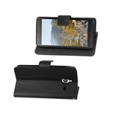 REIKO NOKIA LUMIA 640 XL 3-IN-1 WALLET CASE IN BLACK