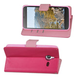 REIKO NOKIA LUMIA 640 XL 3-IN-1 WALLET CASE IN HOT PINK