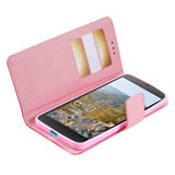 REIKO NOKIA LUMIA 640 XL 3-IN-1 WALLET CASE IN HOT PINK