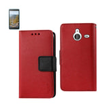 REIKO NOKIA LUMIA 640 XL 3-IN-1 WALLET CASE IN RED