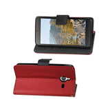 REIKO NOKIA LUMIA 640 XL 3-IN-1 WALLET CASE IN RED