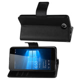 REIKO MICROSOFT LUMIA 650 3-IN-1 WALLET CASE IN BLACK