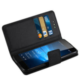 REIKO MICROSOFT LUMIA 650 3-IN-1 WALLET CASE IN BLACK