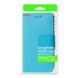 REIKO MICROSOFT LUMIA 650 WALLET CASE WITH INNER ZEBRA PRINT IN BLUE