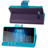REIKO NOKIA LUMIA 950 3-IN-1 WALLET CASE IN PURPLE