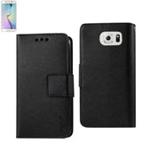 REIKO SAMSUNG GALAXY S6 EDGE PLUS 3-IN-1 WALLET CASE IN BLACK