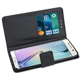 REIKO SAMSUNG GALAXY S6 EDGE PLUS 3-IN-1 WALLET CASE IN BLACK