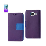 REIKO SAMSUNG GALACY A3 3-IN-1 WALLET CASE IN PURPLE