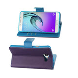 REIKO SAMSUNG GALACY A3 3-IN-1 WALLET CASE IN PURPLE