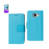 REIKO SAMSUNG GALACY A3 WALLET CASE WITH INNER ZEBRA PRINT IN BLUE