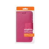 REIKO SAMSUNG GALACY A3 WALLET CASE WITH INNER ZEBRA PRINT IN HOT PINK
