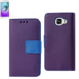 REIKO SAMSUNG GALAXY A7 (2016) 3-IN-1 WALLET CASE IN PURPLE