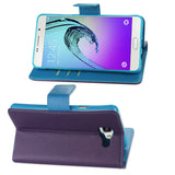REIKO SAMSUNG GALAXY A7 (2016) 3-IN-1 WALLET CASE IN PURPLE