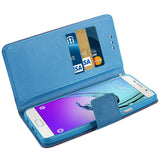 REIKO SAMSUNG GALAXY A7 (2016) 3-IN-1 WALLET CASE IN PURPLE
