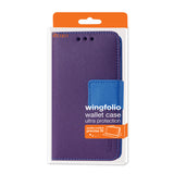REIKO SAMSUNG GALAXY A7 (2016) 3-IN-1 WALLET CASE IN PURPLE