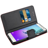 REIKO SAMSUNG GALAXY A7 (2016) 3-IN-1 WALLET CASE IN RED