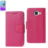 REIKO SAMSUNG GALAXY A7 (2016) 3-IN-1 WALLET CASE WITH INNER ZEBRA PRINT IN HOT PINK