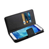 REIKO SAMSUNG GALAXY A8 3-IN-1 WALLET CASE IN BLACK
