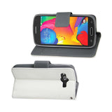 REIKO SAMSUNG GALAXY AVANT 3-IN-1 WALLET CASE IN WHITE