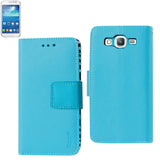 REIKO SAMSUNG GALAXY GRAND NEO 3-IN-1 WALLET CASE WITH INNER ZEBRA PRINT IN BLUE