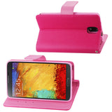 REIKO SAMSUNG GALAXY NOTE 3 3-IN-1 WALLET CASE IN HOT PINK