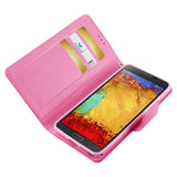 REIKO SAMSUNG GALAXY NOTE 3 3-IN-1 WALLET CASE IN HOT PINK