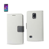 REIKO SAMSUNG GALAXY NOTE 4 3-IN-1 WALLET CASE IN WHITE
