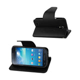 REIKO SAMSUNG GALAXY S4 MINI 3-IN-1 WALLET CASE IN BLACK