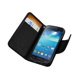 REIKO SAMSUNG GALAXY S4 MINI 3-IN-1 WALLET CASE IN BLACK