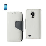 REIKO SAMSUNG GALAXY S4 MINI 3-IN-1 WALLET CASE IN WHITE