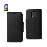 REIKO SAMSUNG GALAXY S5 MINI 3-IN-1 WALLET CASE IN BLACK