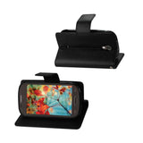 REIKO SAMSUNG GALAXY LIGHT 3-IN-1 WALLET CASE IN BLACK