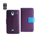 REIKO SHARP AQUOS CRYSTAL 3-IN-1 WALLET CASE IN PURPLE