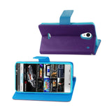 REIKO SHARP AQUOS CRYSTAL 3-IN-1 WALLET CASE IN PURPLE