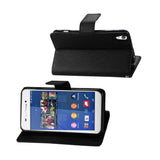 REIKO SONY XPERIA Z3V 3-IN-1 WALLET CASE IN BLACK