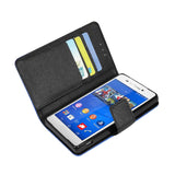 REIKO SONY XPERIA Z3V 3-IN-1 WALLET CASE IN NAVY