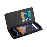 REIKO ZTE AXON PRO 3-IN-1 WALLET CASE IN BLACK