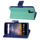 REIKO ZTE AXON PRO 3-IN-1 WALLET CASE IN GREEN