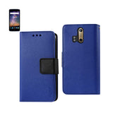 REIKO ZTE AXON PRO 3-IN-1 WALLET CASE IN NAVY