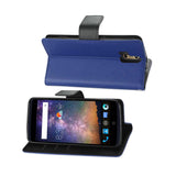 REIKO ZTE AXON PRO 3-IN-1 WALLET CASE IN NAVY