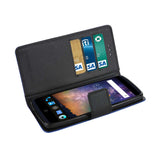 REIKO ZTE AXON PRO 3-IN-1 WALLET CASE IN NAVY