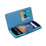 REIKO ZTE AXON PRO 3-IN-1 WALLET CASE IN PURPLE