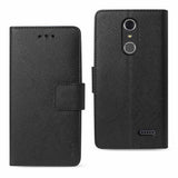 REIKO ZTE GRAND X4 3-IN-1 WALLET CASE IN BLACK